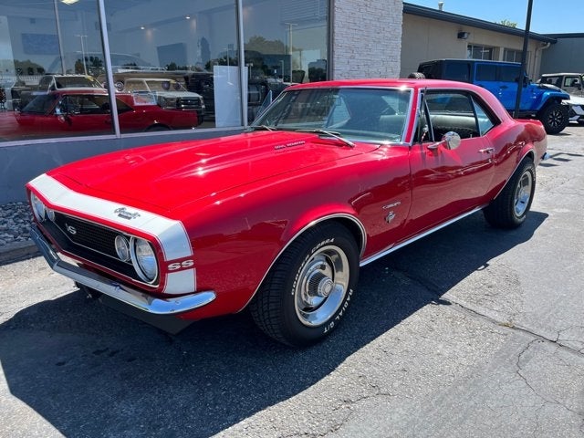 67 CHEVY CAMARO Base in Red — front three-quarter view