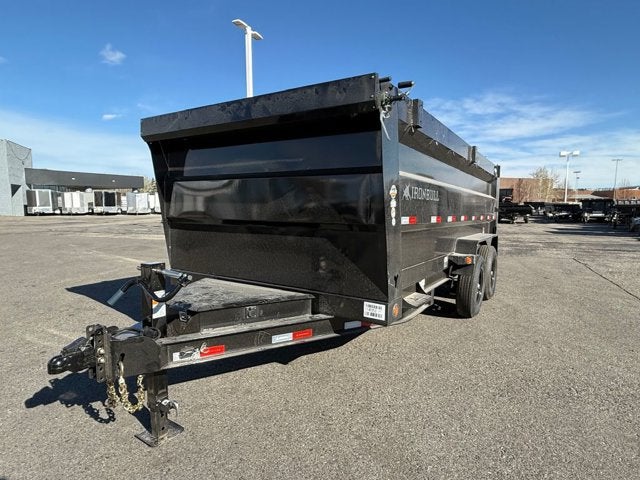 26 IRON BULL DUMP 14K 48" Base in Black — front three-quarter view