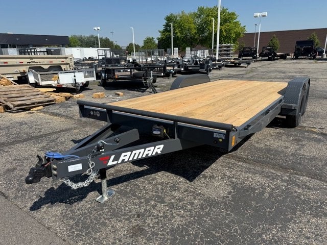 25 LAMAR CAR HAULER 7K Base in Gray — front three-quarter view