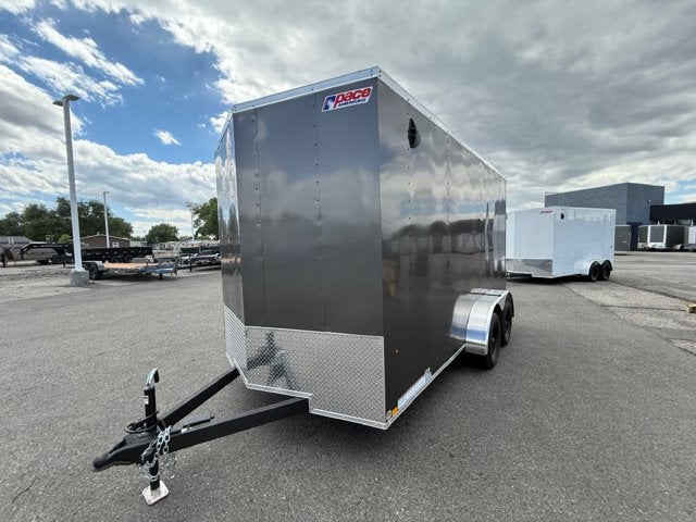 26 PACE ENCLOSED CARGO Base in Charco — front three-quarter view