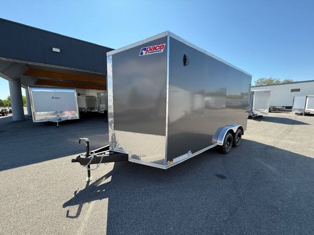 26 PACE ENCLOSED CARGO Base in 7.5X16 — front three-quarter view