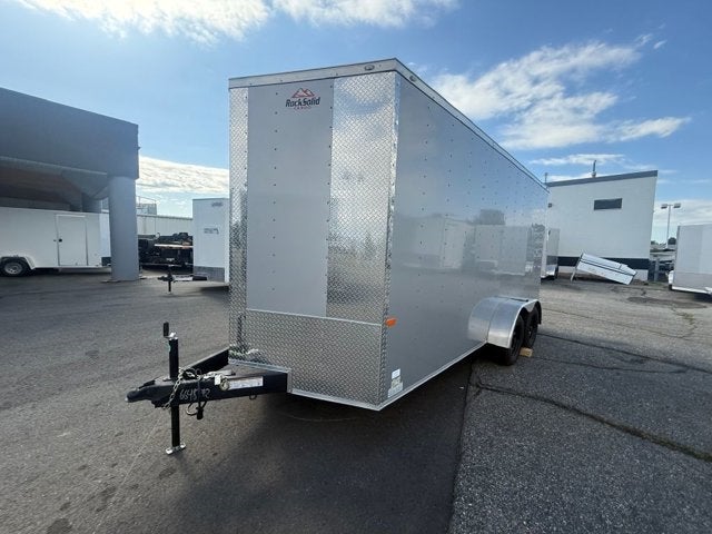 25 ROCK SOLID ENCLOSED CARGO Base in Silver — front three-quarter view